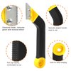 Coitak Tile Grout Saw Angled Grout Saw with 3 Pieces Extra Blades Replacement, Grout Removal Tool for Tile Cleaning, 4 Pieces Double Ball Ended Tiling Tool