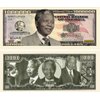 10 Nelson Mandela Million Dollar Bill with Bonus “Thanks a Million” Gift Card Set