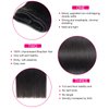 Full Head Straight Human Hair Clip ins for Black Women 14 Inch 180g Soft Brazilian Straight Hair Clip In Hair Extensions Thick Ends Natural Color 10Pcs/Set with 32 clips