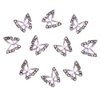 3D Alloy Butterfly Nail Charms,Shiny Diamonds Metal Butterfly Nail Gems Nail Rhinestones Nail Art Charm,Nail Decoration Rhinestones for Nails DIY Manicure Jewelry Accessories Women Nail Supplies,10pcs