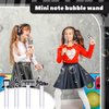 WinnerWhy 24 Pcs Music Note Bubble Wands Mini Bubble Wands Music Bubbles Party Favors Bulk Musical Theme Party Toys Gifts for Birthday Wedding Baby Shower and Anniversaries
