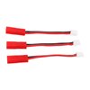 VGEBY Lipo Battery Adapter Cables, 3Pcs to JST Plug Adapter Connector for SCX24 1/24 Tracked Vehicle Upgrade Part