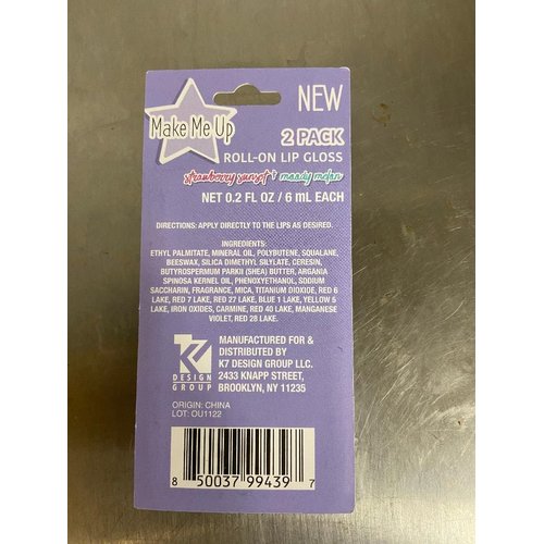 Make Me Up 2 Pack Lip Gloss Strawberry Sunset + Moody Melon.