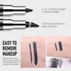 KYDA 2 Colors Gel Eyeliner, Smooth Cream Eyeliner, Natural Matte Black Tinted Eyeliner Cream, Crayon Eyeliner Stick, Multiuse Stick for Liner and Eyeshadow