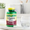 L-Lysine 1000mg Tablets – Essential Amino Acid for Immune Support, Collagen Formation, and Skin Health – High-Potency Lysine Supplement, 100 Count, Gluten-Free (Pack of 1)
