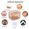 Denture Bath Box , Denture Case,Retainer cup,Three-Layer Separation Retainer Case, Denture Cup , Mouth Guards Holder,Partial Denture Soak Container,Retainer Holder Box Size :3.15*2.08*3.35in(blue)