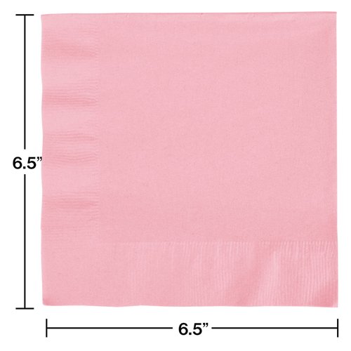 Creative Converting 240 Count Celebrations Lunch Paper Napkins, Classic Pink