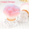 ANGNYA Nail Dust Brush for Acrylic Nails, Pink Rose Soft Brush Nail Art Dust Powder Remover Makeup Brushes Manicure Brush Clean Up Tools Nail Art Brush