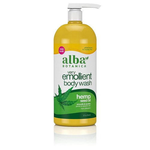 Alba Botanica Hempquility Bath Soak & Body Wash, Cannabis Sativa Seed Oil, 32 Oz
