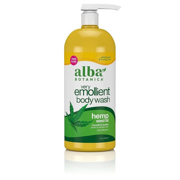 Alba Botanica Hempquility Bath Soak & Body Wash, Cannabis Sativa Seed Oil, 32 Oz
