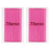 tifanso 400PCS Micro Cotton Swabs, Micro Swabs for Eyelash Extension, Disposable Micro Applicator Brush Micro Eyelash Swabs Pink(Head Diameter: 2.0mm)