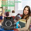 Bluetooth 5.0 Voice Amplifier with Wireless Mic Headset, Waterproof Personal Microphone Wireless Voice Amplifier, 20W Loudly Portable Megaphone PA System for Teachers, Safety Drills, Outdoors Indoors