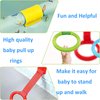 4pcs Walk Assistant Plastic Baby Crib Pull Rings for Baby Baby Pull Up Rings Cot Hanging Rings for Infant Baby Toddler Practice Tool (4 Colors)