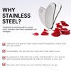 CUTELIILI Stainless Steel Gua Sha - Metal Gua Sha, Gua Sha Facial Tools Stainless Steel, Face Body Treatment, Reduce Puffiness, Lymphatic Drainage, Facial Tension