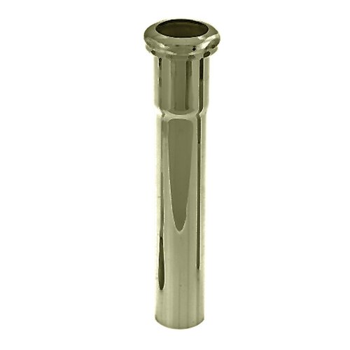 Westbrass D420-01 1-1/4" OD x 8" 1-1/14" x 8" Slip Joint Extension Tube, 1-Pack, Polished Brass