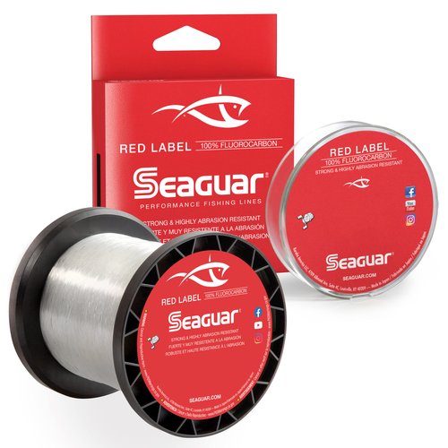 Seaguar 15RM1000 Red Label Saltwater Fluorocarbon Line, .013" Diameter, 15 Lb Tested, 1000 yd, Clear