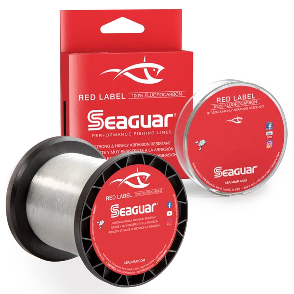 Seaguar 15RM1000 Red Label Saltwater Fluorocarbon Line, .013" Diameter, 15 Lb Tested, 1000 yd, Clear