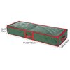 Sattiyrch Underbed Gift Wrap Organizer,Gift Wrapping Paper Storage Container,Holds up to 20 Rolls,41W x 14D x 6H (Green)
