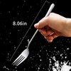 Forks,Dinner Forks, Set of 5 Top Food Grade Stainless Steel Silverware Forks, Table Forks, Flatware Forks,8 Inches, Mirror Finish & Dishwasher Safe, New Apartment Essentials Cutlery Set