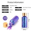 GL-Turelifes Mermaid Chunky Glitter Gel Chameleon Glitter Body Gel Festival Glitter Cosmetic for Face Body Hair Nails Makeup Scale Polarized Sequins Glitter Eyeshadow 30ml (#16 Silver Purple)
