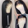 Ice Pear 13x6 Lace Front Wigs Human Hair Pre Plucked 210% Density 28 Inch HD Straight Lace Frontal Wigs for Black Women Glueless Wigs Human Hair Pre Plucked with Baby Hair