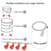 Complete Set Pipeline Automatic Chicken Nipple Waterer Cups and 1/2" PVC Tee Fittings Pipe Feeder Poultry Waterer Chicken Waterer Chicken Water Cup Chicken Waters Chicken Watering System