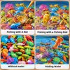 NIPLOOOW Magnetic Fishing Game Pool Toys for Kids 3-5, Water Table Bathtub Kiddie Party Toy with Pole Rod Net Plastic Floating Fish, Outdoor Toys for Kids Age 3 4 5 6 7 8 Year Old