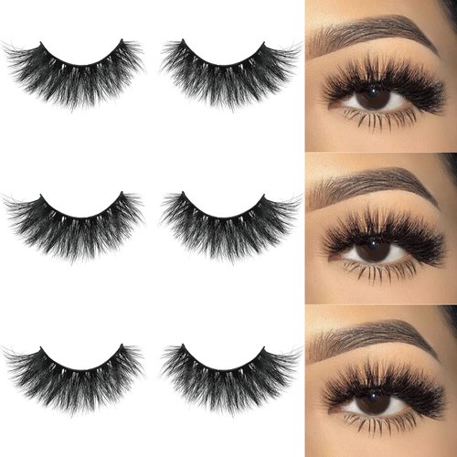 Real Mink Lashes Mikiwi Eyelashes, 5D Mink Eyelashes, Super Fluffy Long Dramatic Eyelashes, Thick HandMade Full Strip Lashes, Cruelty-Free Lash 18-20MM 3D Mink Lashes