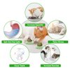 Aucenix Catnip Balls Toy for Cat, Wall Catnip Roller for Cat Licking, Teeth Cleaning Dental Edible Kitten Toy, Natural Rotating Crab Cat Toy (Green)