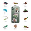 100 Pack Reptile Stickers, Reptile Party Favors, Birthday Decorations