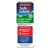 Safetussin DM Cough + Chest Congestion, Safe for Adults with High Blood Pressure & Diabetes, 8 oz