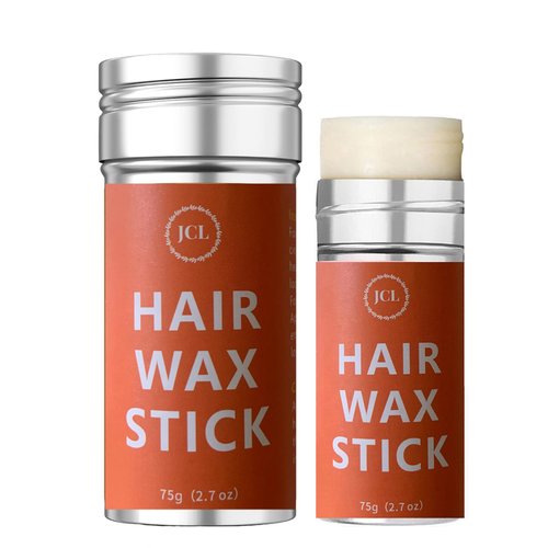 JCL Hair Wax Stick, 2.7 Oz Wax Stick for Hair, 1PC Hair Stick Wax for Flyaways Slick Back Hair Stick Hair Gel Stick Non-greasy Wax Hair Stick Pomade Stick for Fly Away & Frizz Hair