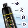 Ivnil Meidu Black Hair Dye Shampoo 3 in 1 for Gray Coverage Hair Color Shampoo for Women & Men Instant Herbal Natural Plant Hair Dye Shampoo Champu Para Canas Mujer