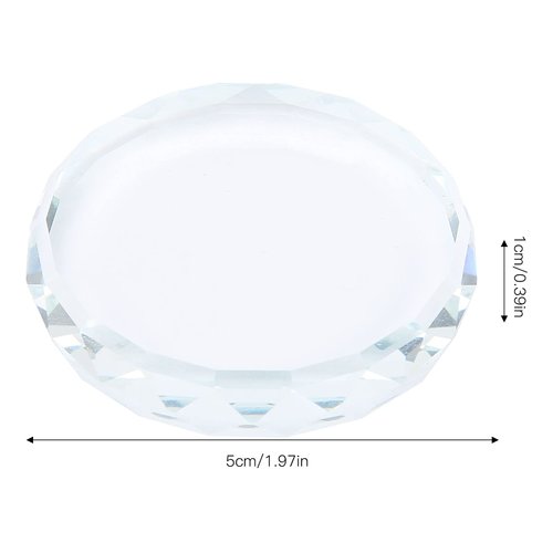 Nail Art Palettes Nail Display Board Color Mixing Toning Glass False Lashes Glue Hold Makeup Palette Nail Art Display Cosmetic Mixing Tools