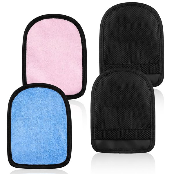 XIHIRCD 2pcs Sand Remover for Beach, Comfortable Sand Off Mitt Reusable Sand Remover Bag/Pouch Sand Wipe Cleaner Essentials for Beach Volleyball Vacation Camping
