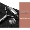 H-Brotaco Face Roller and Gua Sha Set - Stainless Steel Mini Eye Roller Set, Face Massager for Wrinkles, Anti Aging Facial Roller - Authentic, Durable, Noiseless Design