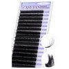 BEYELIAN Easy Fan Lash Extension, 3D Fluffy Rapid Volume Lash Extensions Easy Fan C/D Curl 0.07/0.05 MIX 8-15mm, Automatic Blooming Camellia Easy Fan Lashes Self Fanning Eyelashes Extension (C-0.07)