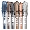 BestLand Cream Eyeshadow Sticks Set - Luxurious Colors, Long-Lasting Formula Natural & Shimmer Eye Shadow Pen, Waterproof Brightener Eye Highlighter Contour Stick (Set E)