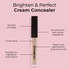 MCoBeauty Brighten & Perfect Cream Concealer, 5 Medium Natural Beige, Brightening Coverage for Flawless Complexion, Vegan, Cruelty Free Cosmetics