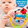 Playgro Baby High Chair Spinning Toy with Rattle and Suction Cup - Fun Developmental Toys for 6+ Months - Teething Relief and Sensory Exploration - Ideal for High Chairs and Teething Relief