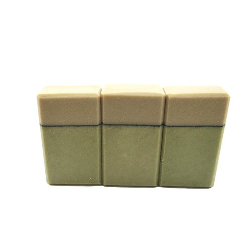 Traverse Bay Bath and Body- All natural handmade cold process bar soap, Eucalyptus Mint with Activated Charcoal, French Green Clay, essential oil soap. 3 bar pack 16 + oz. Made in the USA