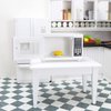 Miniature Microwave Dollhouse Accessories Oven Mini Kitchen Furniture Appliance 1:12 Mini House Decoration Model Decor High Simulation Accessories Ornaments (White)