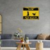 Funlucy Warning Sign Slow Pets at Play Sign,Dog And Cat at Play Rustic Signs 12x16 Inch Waterproof Aluminum Tin Signs for Indoor & Outdoor Road Community Street Home Decoration