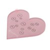 TgoBeauty Heart Cosmetic Makeup Palette Eyebrow Color Mix Ratio Tool Heart Nail Art Cosmetic Makeup Palette for Eye Brow Lip Permanent Makeup (Pink Heart Color Ratio Tool)