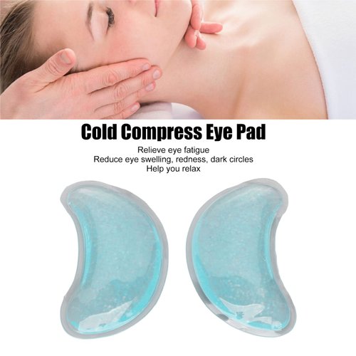 Eye Pad, Reusable Leak Proof PVC Ice Gel Eye Pack, Portable Easy to Clean Hot Cold Compress Gel Eye Pad, Gel Eye Ice Pack for Eye Strain, Eye Swelling, Eye Redness, Eye Relax