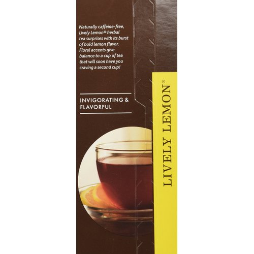 Farmer Brothers Lively Lemon Herbal Tea- Caffeine Free, 25 bags