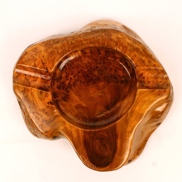 Cigar Ashtrays for Outdoor Patio - Wood Cigar Ashtray for Men and Women, Wooden Ash Tray - Cool Décor and Cigar Accessories for Bourbon Lovers, Smokers(2 Slots)