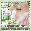 DWDiWen 2PCS Aloe Vera Face Wash for Women & Men,Gentle Hydrating Foaming Aloe Face Wash for All Skin Types,Oil-Free Facewash Daily Face Cleanser to Remove Dirt,Oil & Makeup