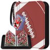 Mlikero 440 Pockets Football Card Binder, Sports Card Binder with Toploaders Card Display, Premium Football Card Holder with Basketball Pattern Wristband Fit for Football Cards 2024