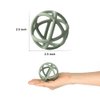 TOPGOMES Baby Teether Ball Toy, BPA Free Silicone Soft Ball Easy to Hold Teether for Babies Ages 6 Months+ (Ether)